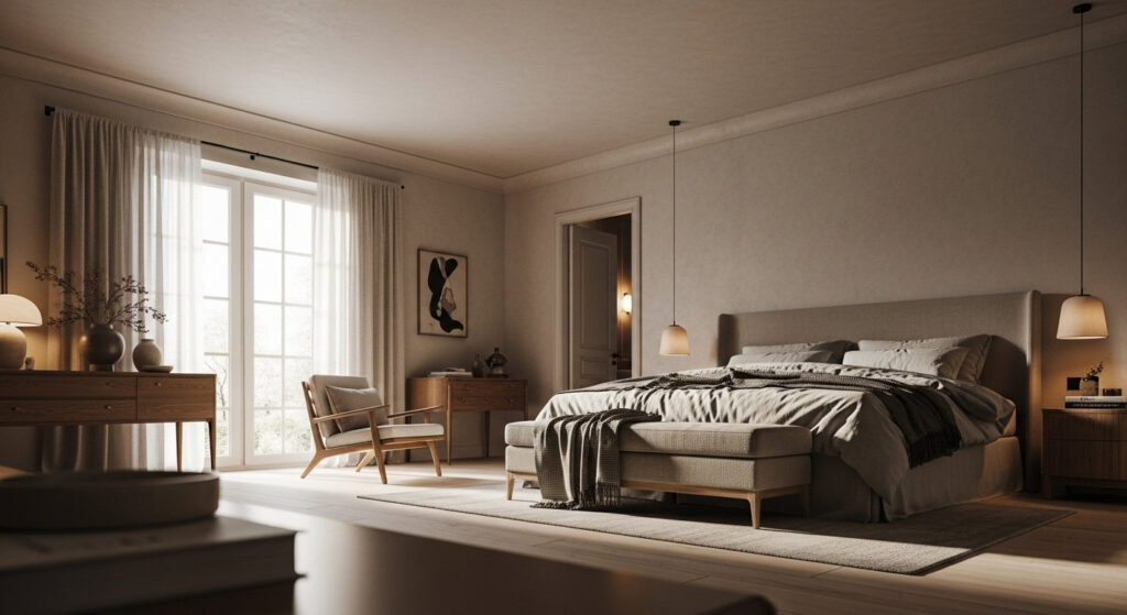 Diseño de habitación principal - Cesar Serrano _ Diseñador de interiores 1