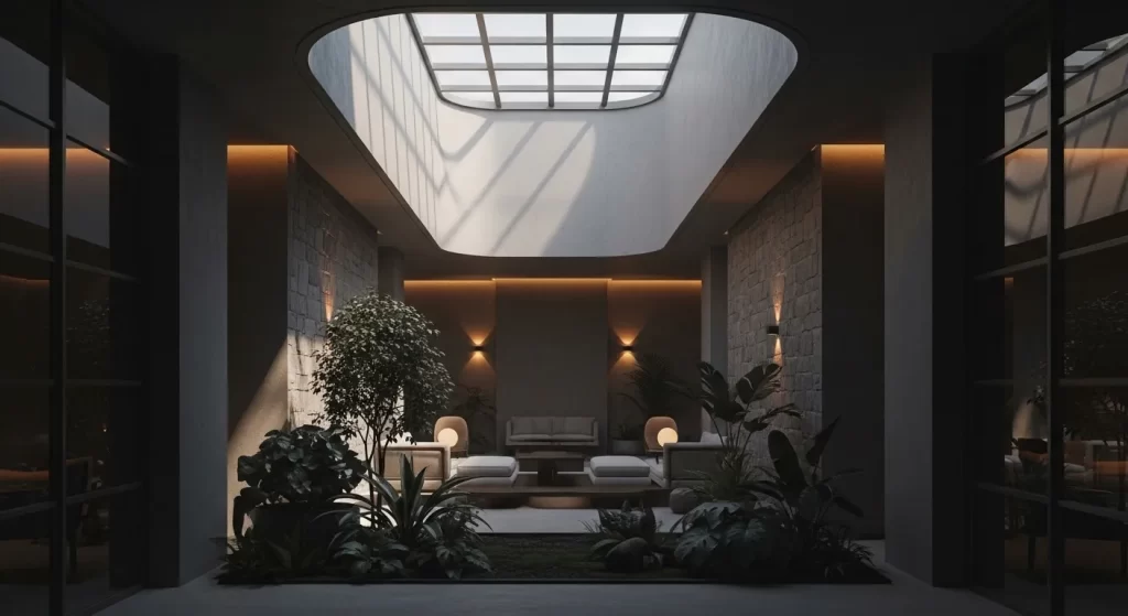 Diseño de patio interior _ cesar serrano _ diseñador de interiores 2