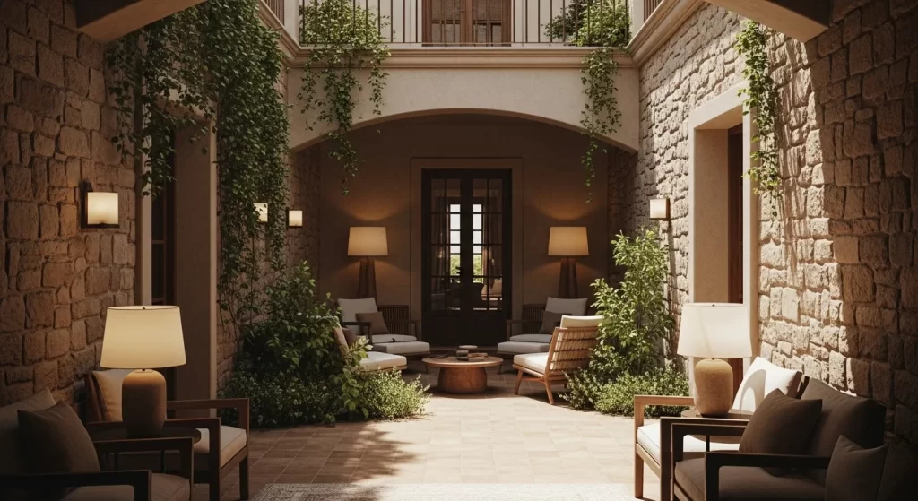 Diseño de patio interior _ cesar serrano _ diseñador de interiores 7