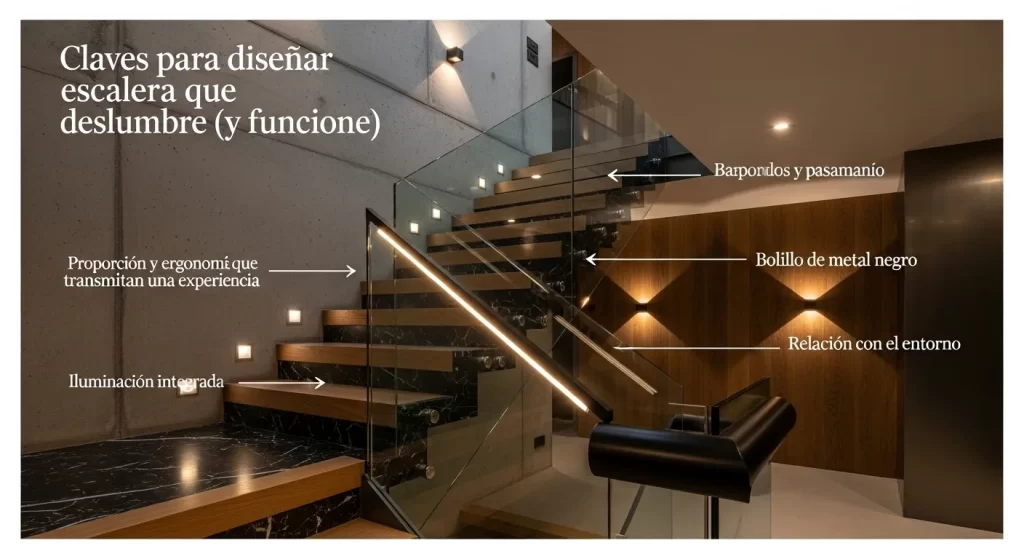 esquema arquitectonico de claves para diseñar un ezcalera deslumbrante - Cesar Serrano _ Diseñador de interiores