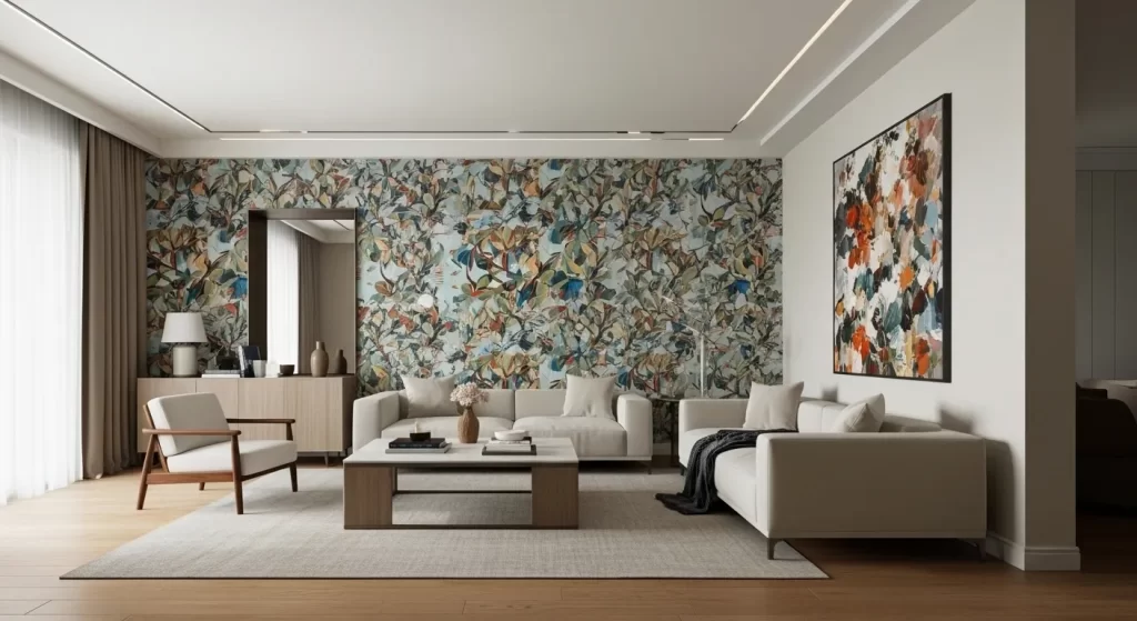 Papel tapiz en diseño de interiores _ cesar serrano _ diseño de interiores 12