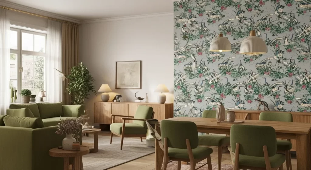 Papel tapiz en diseño de interiores _ cesar serrano _ diseño de interiores 6