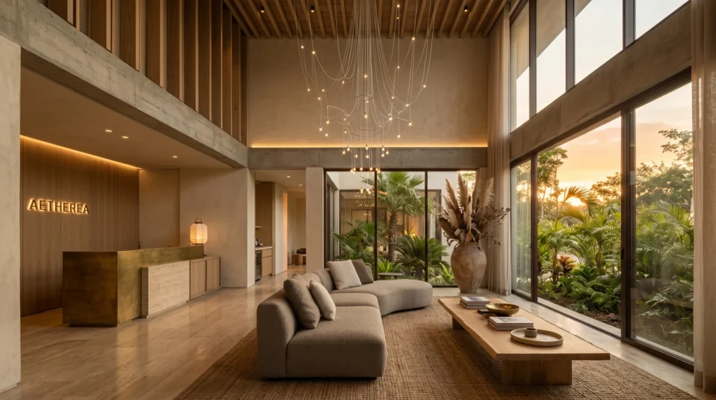 Diseño de Lobby de Hotel: La Primera Página de tu Marca y los Errores que la Arruinan