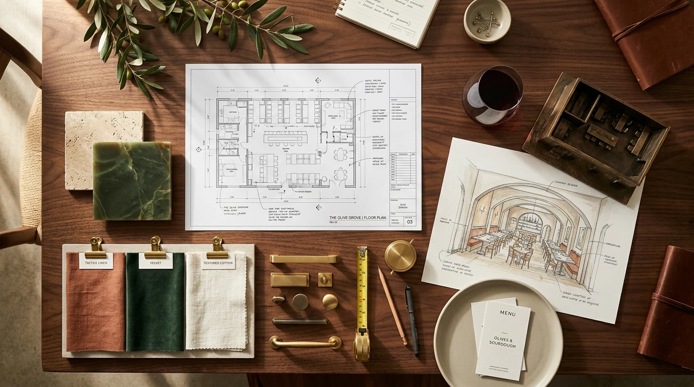 Metodología de diseño interior para restaurantes — proceso creativo de César Serrano, diseñador de interiores