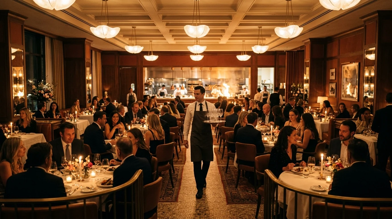 Experiencia memorable del comensal en restaurante de lujo diseñado por César Serrano, diseñador de interiores