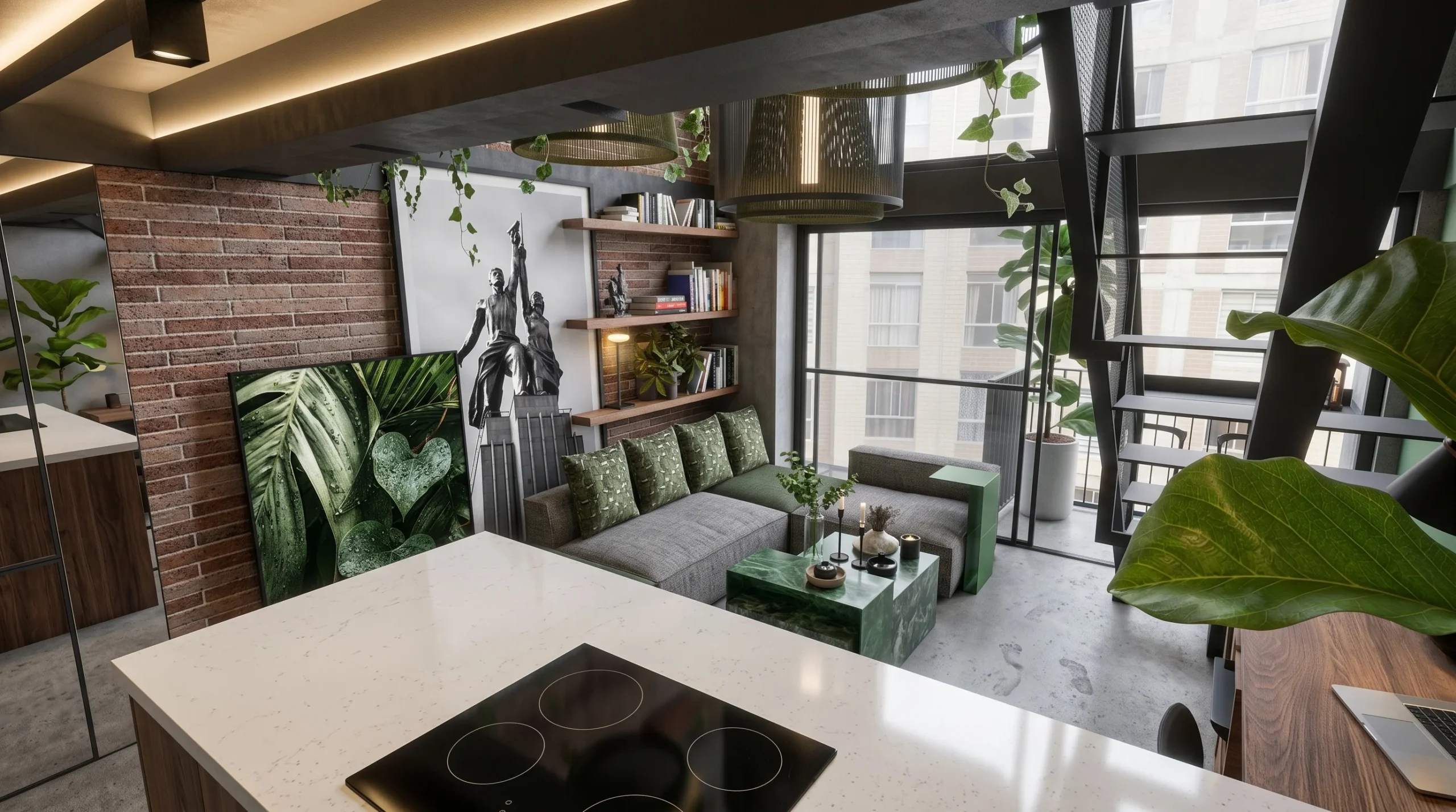 Base Loft · Detalle de iluminación perimetral
