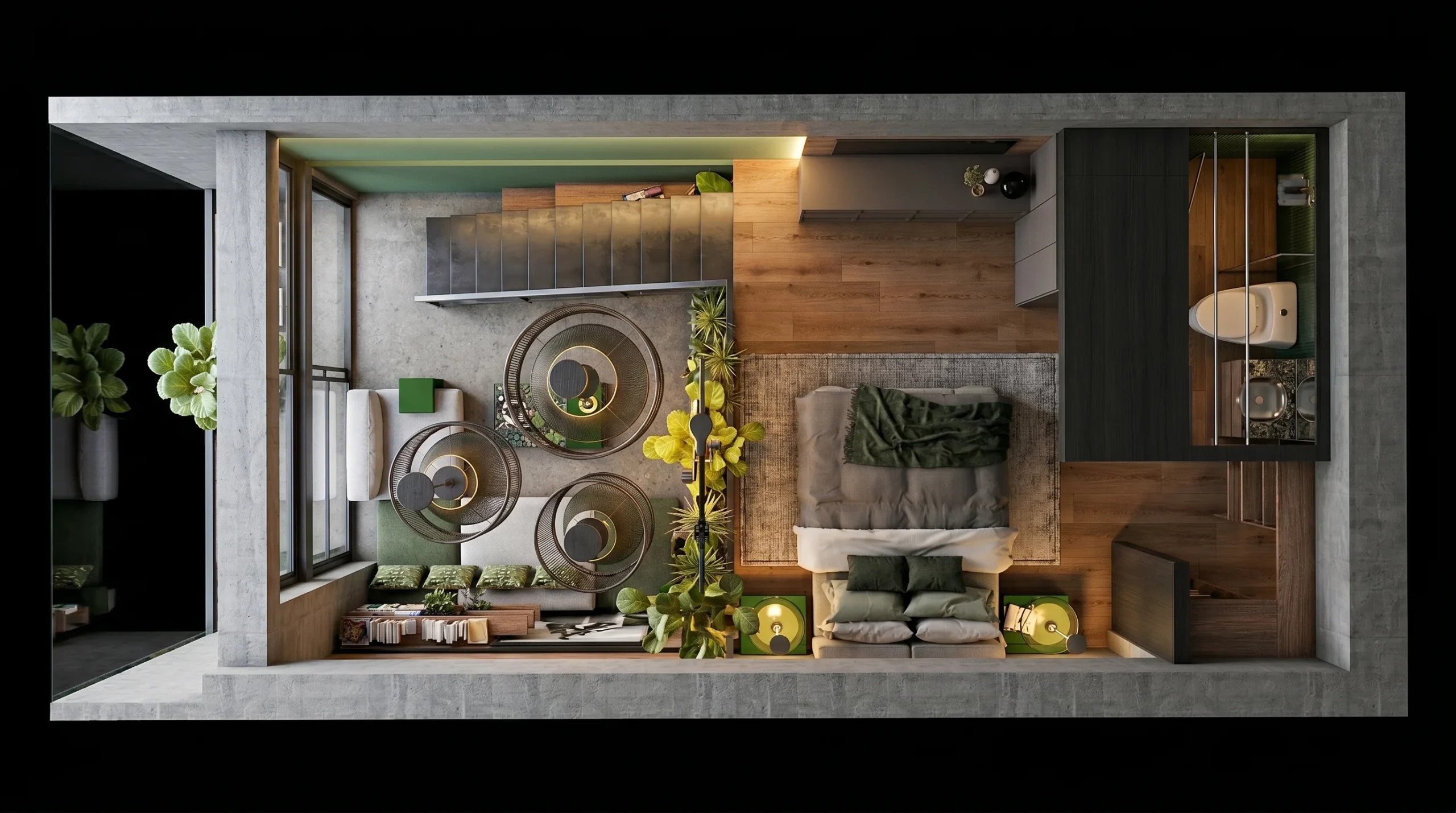 Base Loft · Detalle de mobiliario
